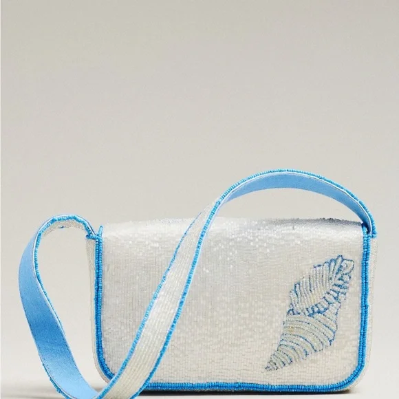 Anthropologie Beaded Shell Bag NWT - Picture 2 of 3